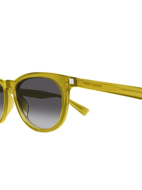 Saint Laurent Eyewear oval-frame sunglasses - Yellow - zdjęcie produktu nr 2