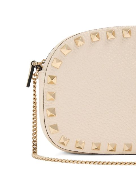 Valentino Garavani Rockstud embellished cross bag - Neutrals