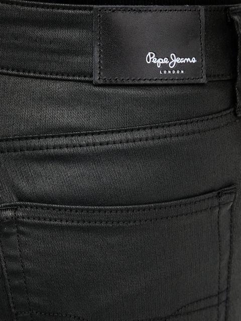 Pepe Jeans spodnie damskie kolor czarny dopasowane high waist PL20472889OA