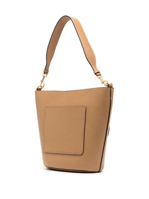 Tory Burch McGraw logo bucket bag - Brown