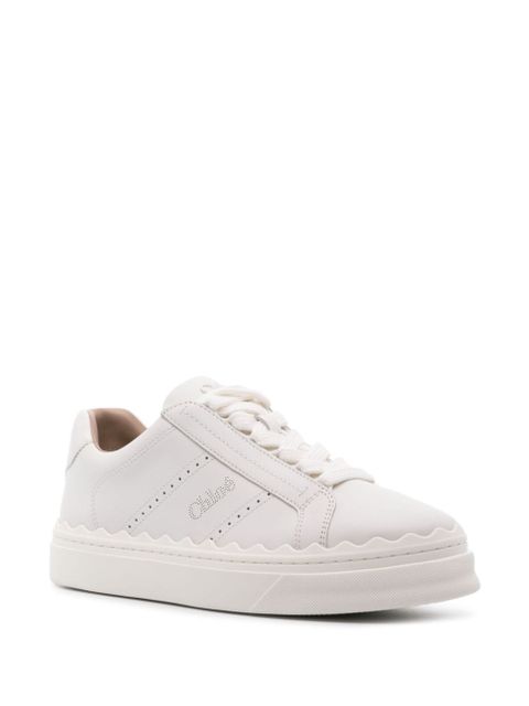 Chloé Lauren lace-up leather sneakers - White - zdjęcie produktu nr 2