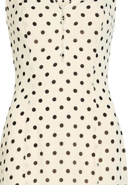 Reformation Laine polka dot maxi dress - Neutrals - zdjęcie produktu nr 2
