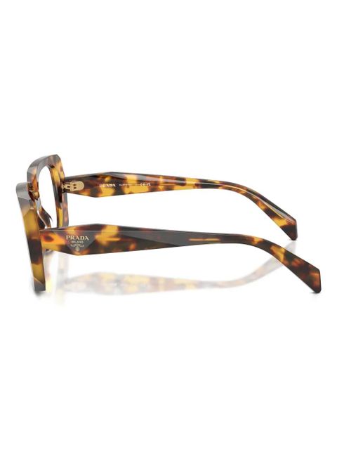 Prada Eyewear square-frame tortoiseshell glasses - Brown