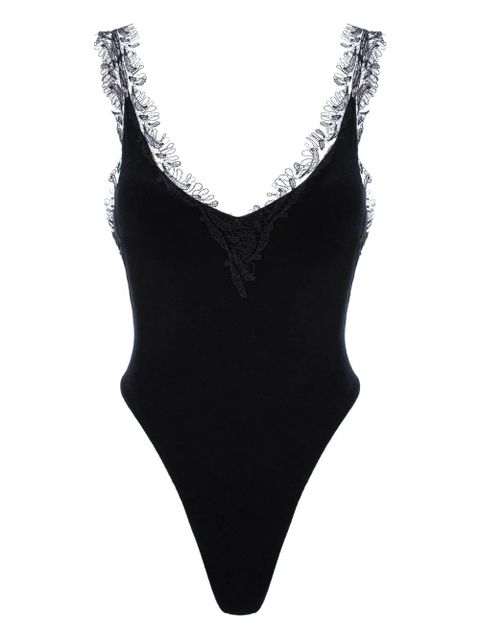 MANURÍ Isabelle lace bodysuit - Black - zdjęcie produktu nr 1