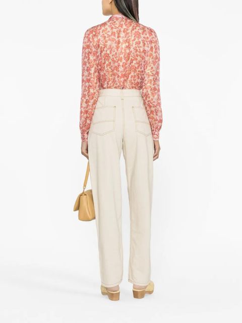 ISABEL MARANT Fanny straight-leg cargo trousers - Neutrals