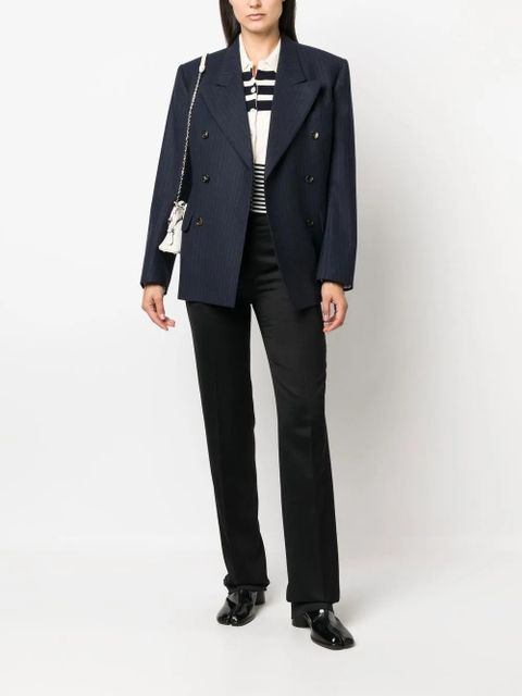 Maison Margiela four-stitch tailored tuxedo trousers - Black