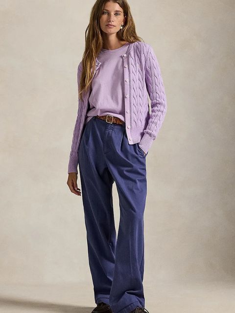 Polo Ralph Lauren t-shirt bawełniany damski kolor fioletowy 211B14605