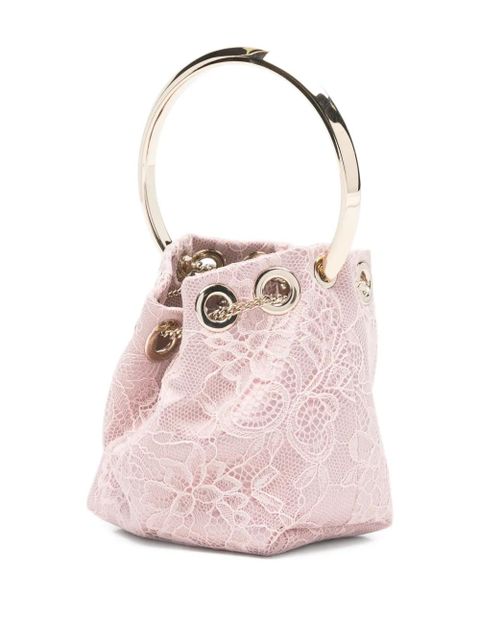 Jimmy Choo micro Bon Bon bucket bag - Pink