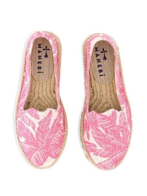 Manebi floral-print espadrille - Pink