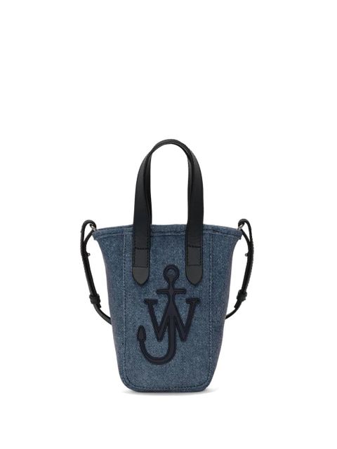 JW Anderson mini Belt denim tote bag - Blue - zdjęcie produktu nr 1