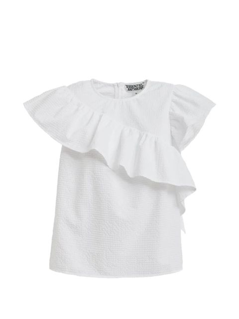 Essentiel Antwerp Joojoo ruffled blouse - White - zdjęcie produktu nr 1
