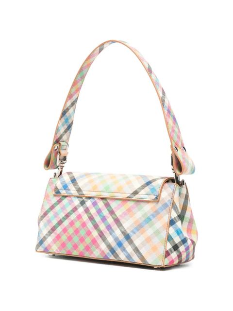 Vivienne Westwood medium Hazel check-pattern shoulder bag - Pink