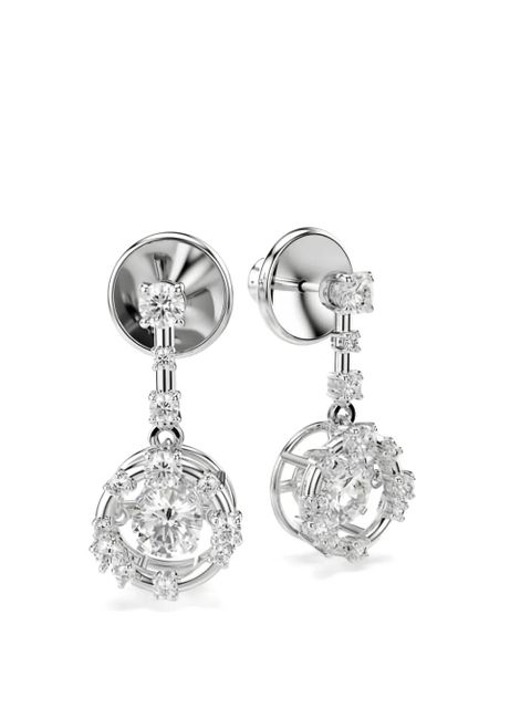Swarovski Constella crystal-embellished earrings - Silver - zdjęcie produktu nr 2