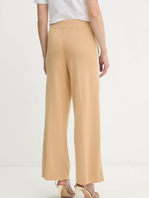 Elisabetta Franchi spodnie dresowe damskie kolor beżowy wzorzyste KP69S56E2 - zdjęcie produktu nr 2