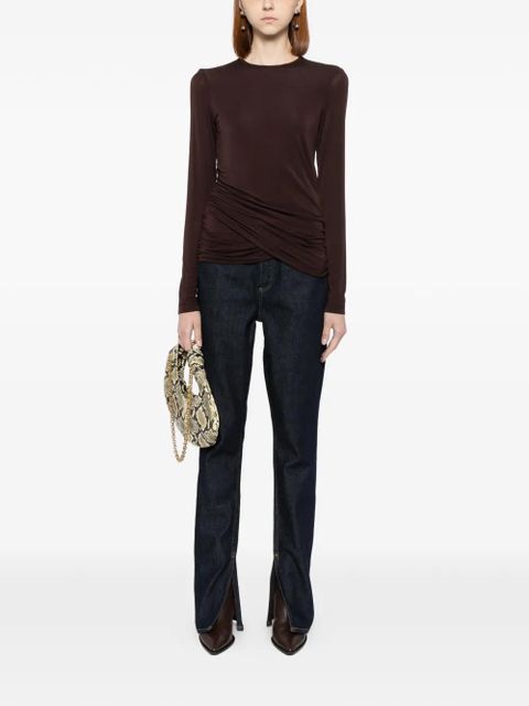 AGOLDE Twist Eve T-shirt - Brown