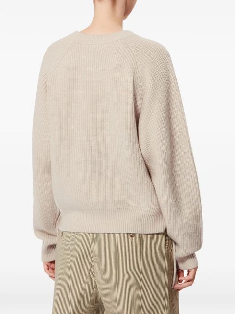 ISABEL MARANT Tulliam braided-detail sweater - Neutrals
