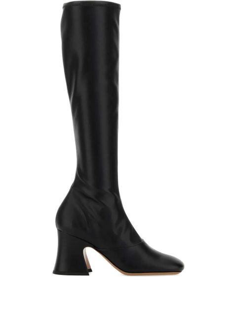 Chloé 8mm Janis block-heel knee-high boots - Black