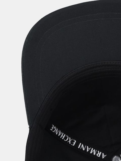 Armani Exchange czapka z daszkiem bawełniana kolor czarny XW001502 AF19099