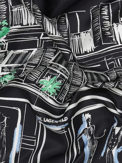 Karl Lagerfeld chusta jedwabna K/SKETCH - zdjęcie produktu nr 2