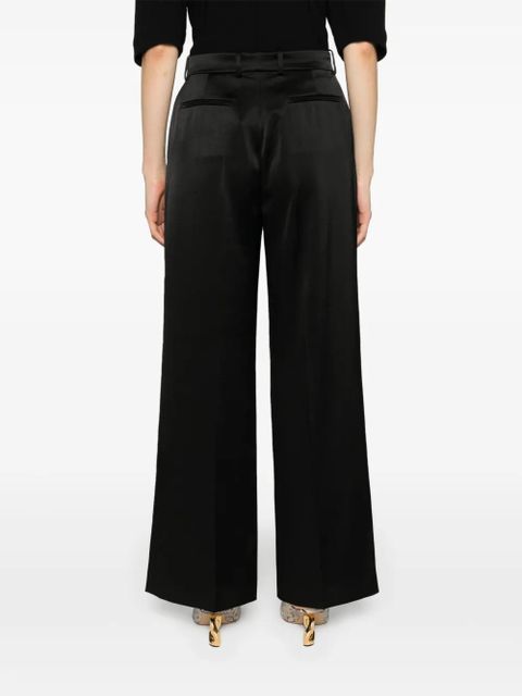 Lanvin satin-finish straight-leg trousers - Black