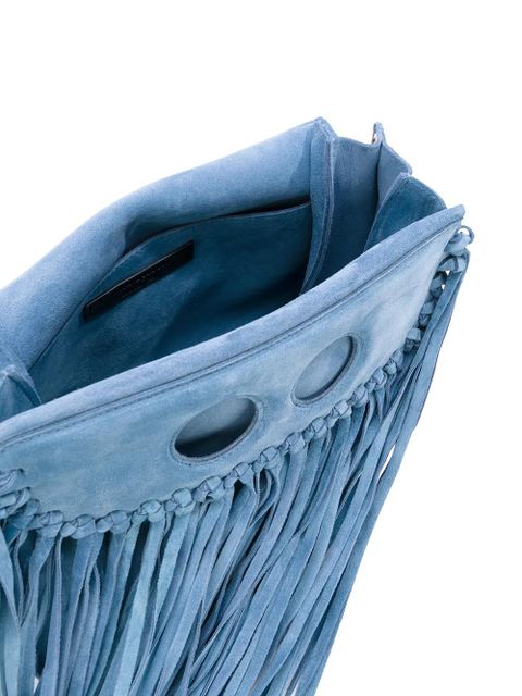 JW Anderson Pierce fringed shoulder bag - Blue