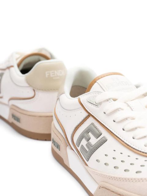 FENDI Multicolor leather Fendi Match sneakers - White - zdjęcie produktu nr 2