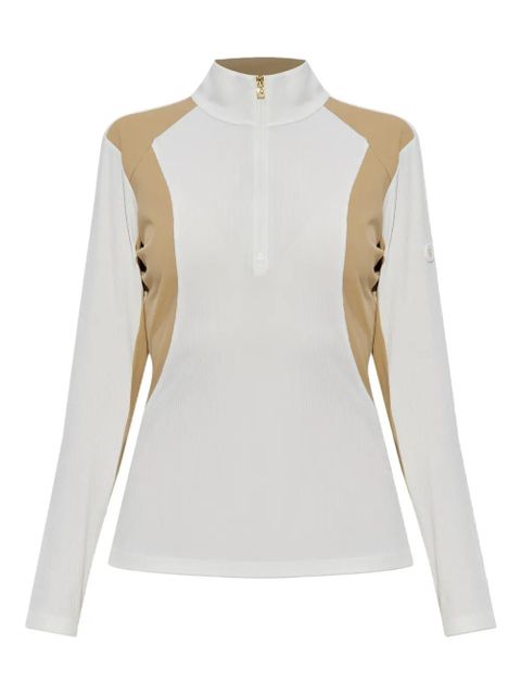 BOGNER Benja zip ribbed sweater - White - zdjęcie produktu nr 1