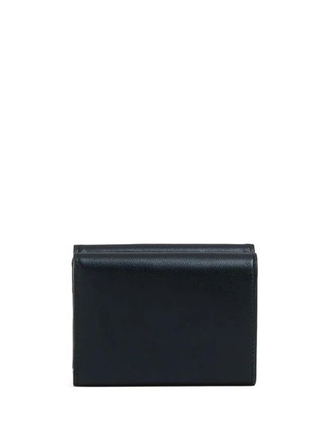 Marni bi-fold embossed logo leather wallet - Black