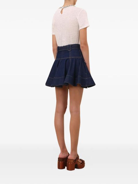ZIMMERMANN denim mini skirt - Blue