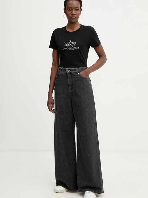 Alpha Industries t-shirt bawełniany Basic BL Mirror Leo W - zdjęcie produktu nr 1