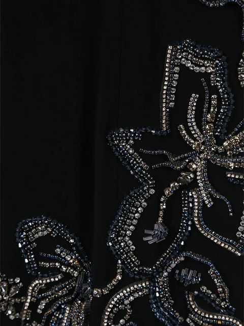 Prada crystal-embellished midi skirt - Red