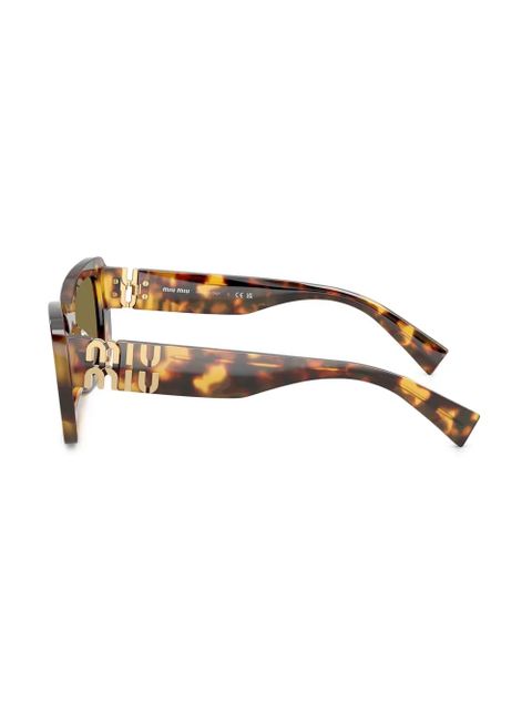Miu Miu Eyewear oversize-frame sunglasses - Brown