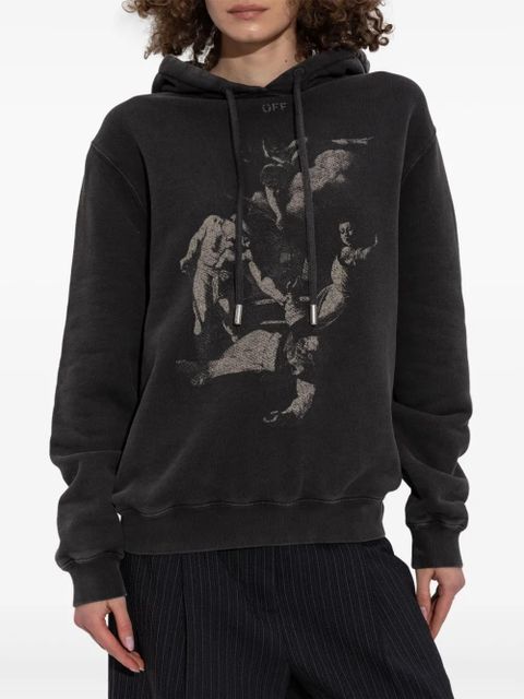 Off-White graphic print hoodie - Black