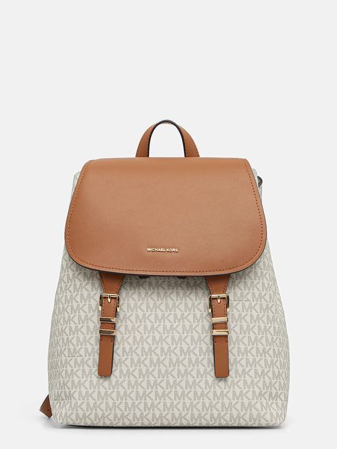 MICHAEL Michael Kors plecak QUINN damski kolor beżowy mały wzorzysty 30T5GQNB2B - zdjęcie produktu nr 1