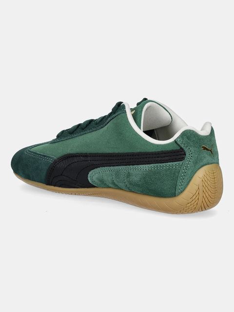 Puma sneakersy zamszowe Speedcat damskie kolor zielony 406329