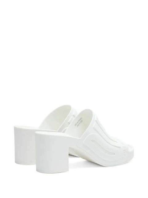 Diesel Sa-Pamela H logo-embossed slides - White
