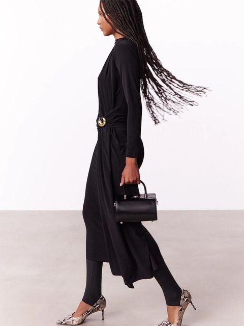 Answear.LAB torebka skórzana kolor czarny - zdjęcie produktu nr 1