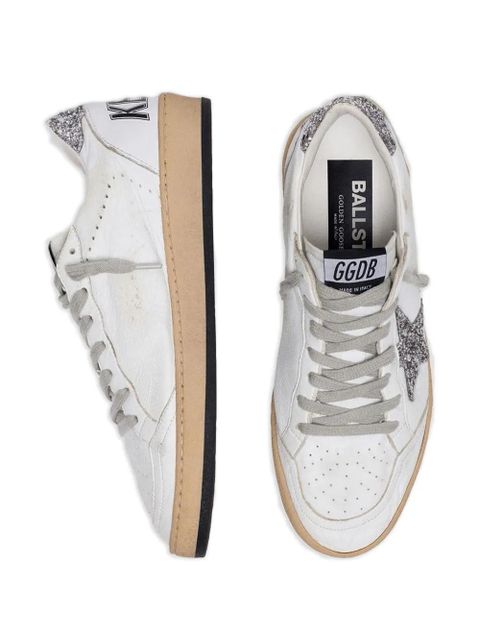 Golden Goose Ball Star glitter-embellished sneakers - White