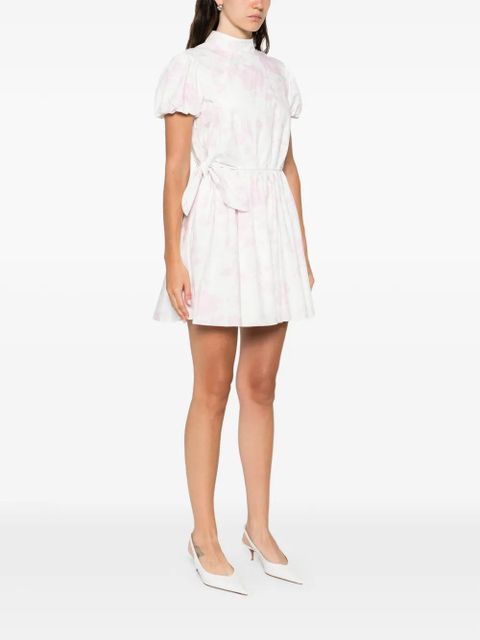 Self-Portrait floral print mini dress - White - zdjęcie produktu nr 2