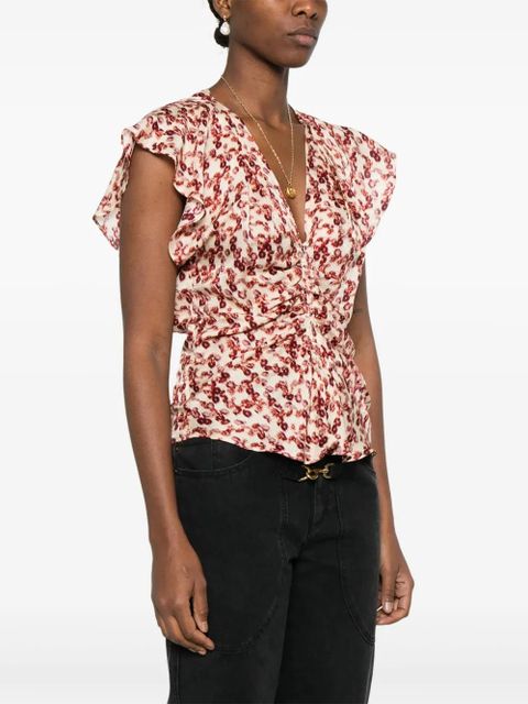 ISABEL MARANT Lonea blouse - Neutrals - zdjęcie produktu nr 2