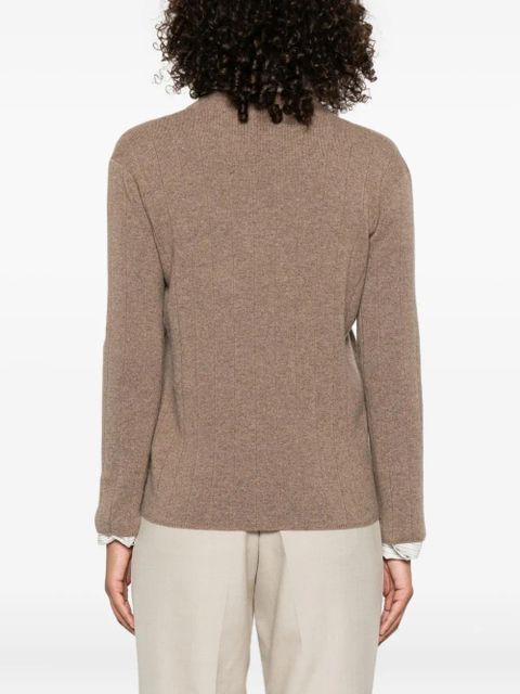 Max Mara ribbed V-neck jumper - Brown