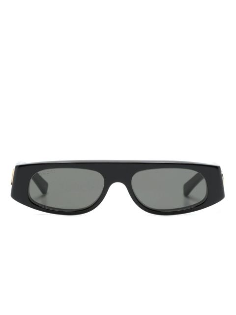 Gucci Eyewear oval-frame sunglasses - Black - zdjęcie produktu nr 1
