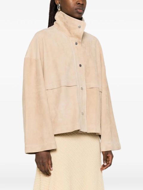 Nour Hammour suede jacket - Neutrals
