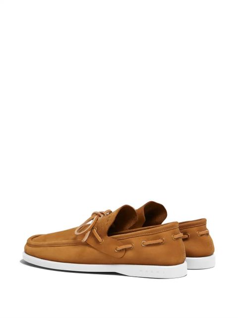 Marni suede boat shoes - Brown