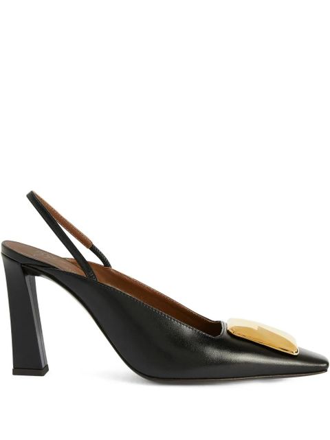 Giuseppe Zanotti 90mm Brendha Stone pumps - Black - zdjęcie produktu nr 1