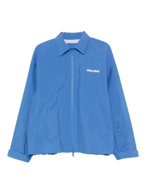 Miu Miu zip-up windbreaker - Blue - zdjęcie produktu nr 1