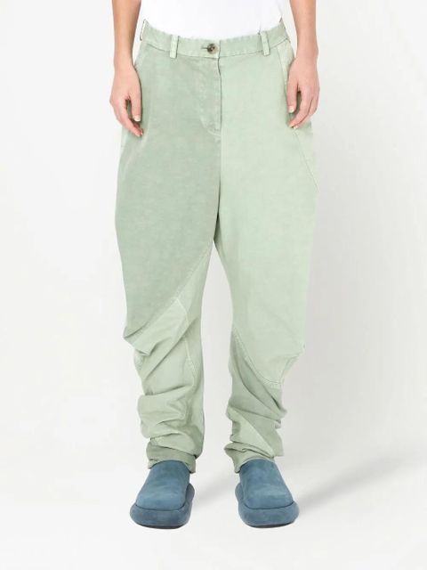JW Anderson twisted cotton trousers - Green