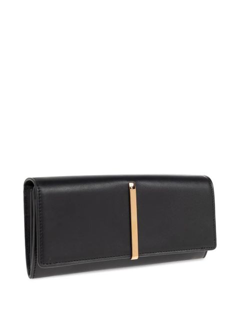 Tod's engraved-logo leather wallet - Black