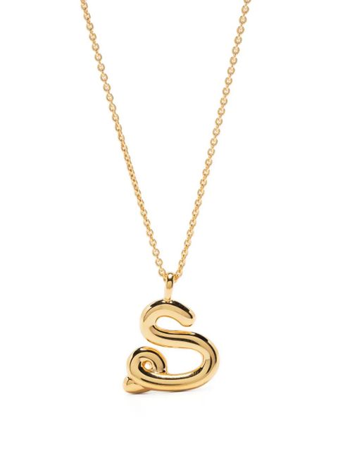 Missoma S-letter pendant chain-link necklace - Gold - zdjęcie produktu nr 1