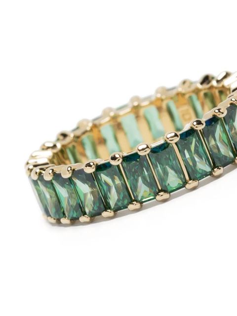 Swarovski Matrix crystal-embellished ring - Green